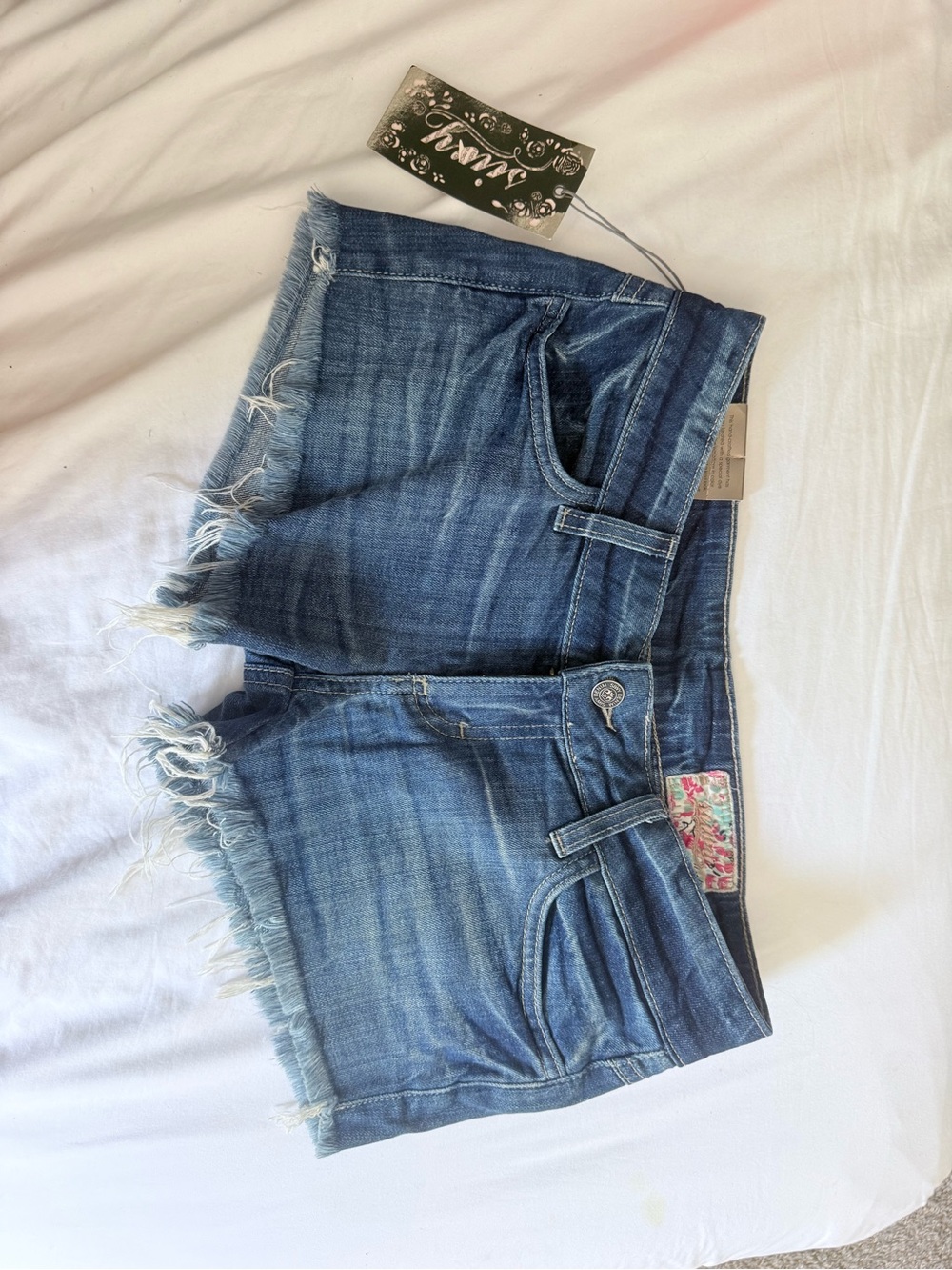 Siwy Blue Denim Jean Cutoff Shorts